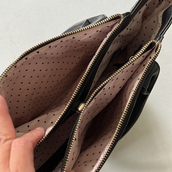 Stella&Dot Shift tote bag, black perforated saffiano - Picture 8 of 12